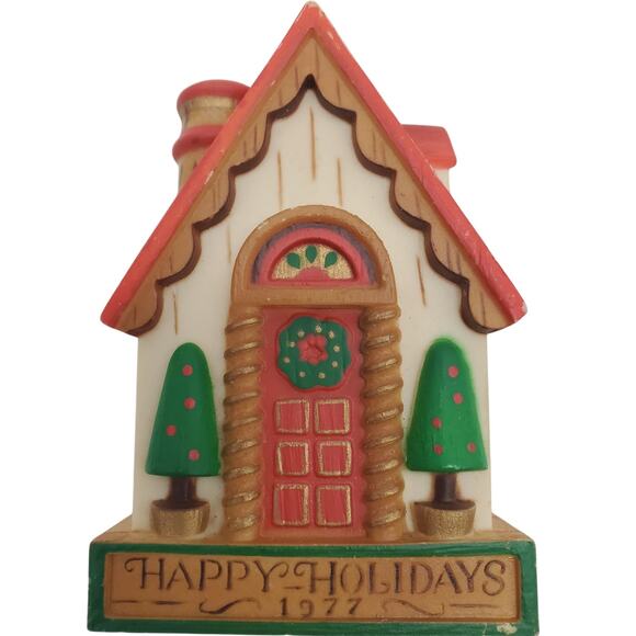 Hallmark Ornament 1977 - Happy Holiday House - Picture 1 of 4